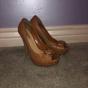 Paprika brown stiletto heels
